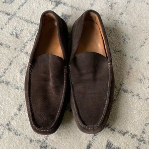 Hugo Boss slip ons brown suede size 8.5